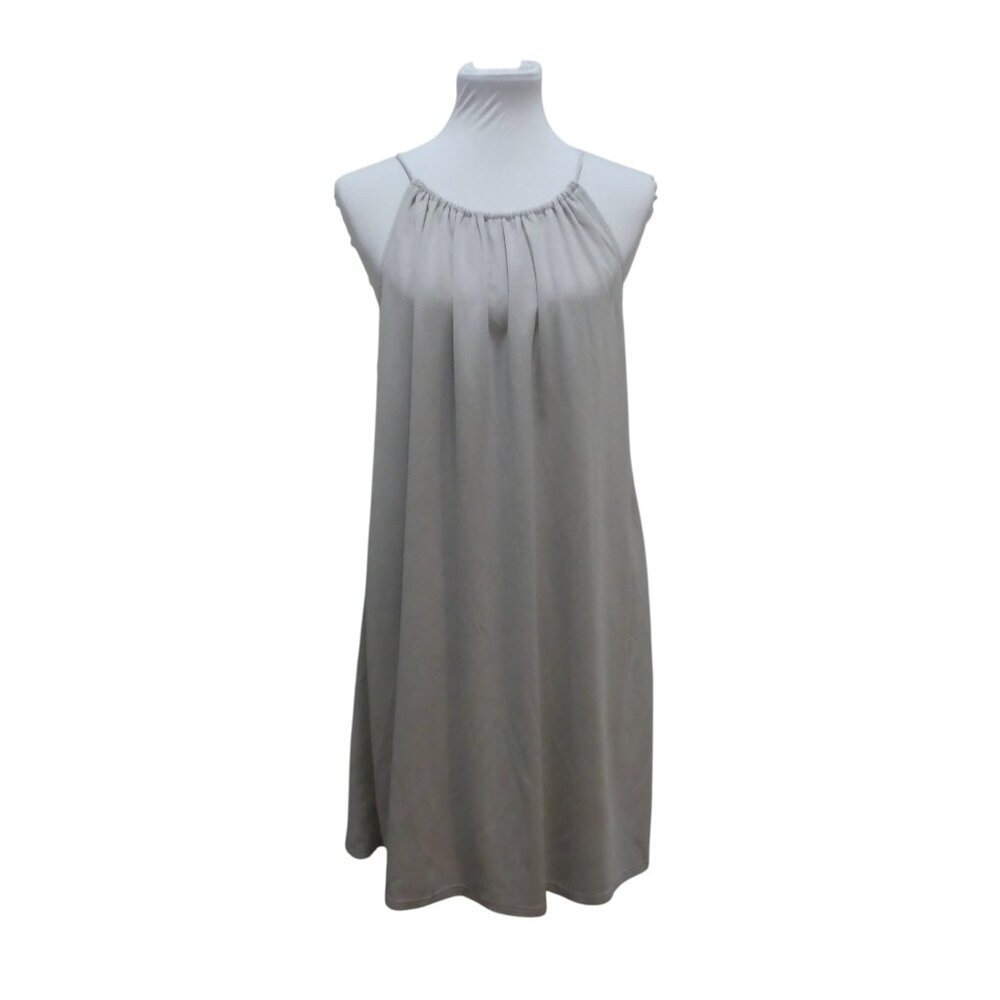 Silence + Noise Urban Outfitters Gray Sleeveless Halter Top Trapeze Swing Dress